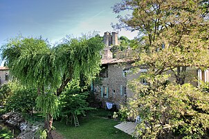 Vue sur les tours du château.