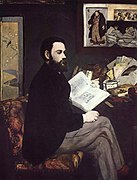 Portrait d'Émile Zola, Édouard Manet (1868).