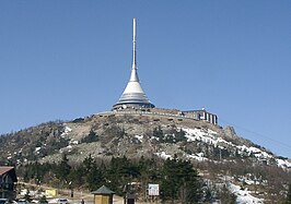 Ještěd met de Ještěd radio mast