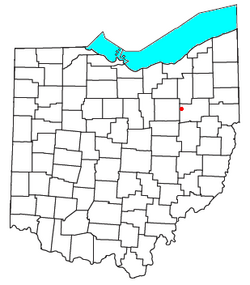 Location of North Lawrence, Ohio