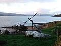 Ornamental anchor at the boatyard