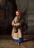 Lithuanian Girl with Palm Sunday Fronds, Kanutas Ruseckas