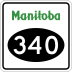 Provincial Road 340 marker