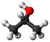 Model molekul isopropanol