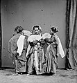 Pajoge dancers wearing bodo blouse, Maros circa 1870