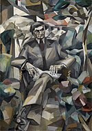 Albert Gleizes, 1911, Portrait de Jacques Nayral, oil on canvas, 161.9 x 114 cm, Tate Modern, London