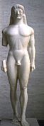 Kouros de Ténéa, Munich 168 (1,53 m, vers −550).