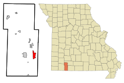 Location of Indian Point, Missouri