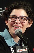 Rebecca Sugar speaking at the Cartoon Network Presents: CN Anythingǃ panel