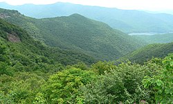 Blue Ridge Mountains í North Carolina.