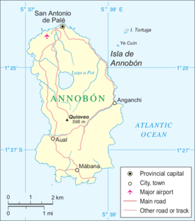 Carte d'Annobón.