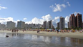 Praia da Guilhermina, em Praia Grande.