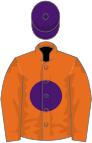 Orange, purple disc and cap