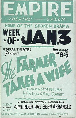 Aanplakbiljet voor The Farmer Takes a Wife