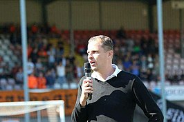 Tuijp neemt afscheid van het FC Volendam-publiek, september 2017