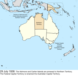 Map of Australia; for details, refer to adjacent text