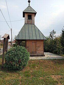 The bell tower of Magyarnádalja.