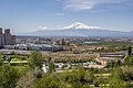 De Ararat vanaf het Genocidemonument op de Tsitsernakaberd.