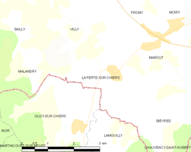 Mapa obce La Ferté-sur-Chiers