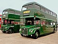 Image 2Preserved AEC Routemaster coaches in London Transport Green Line livery.