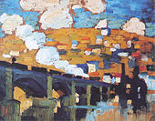 1905, Le Pont aux Anglais, Rouen, huile sur toile, 38 × 46 cm, collection privée