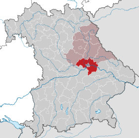 Localisation de Arrondissement de Ratisbonne