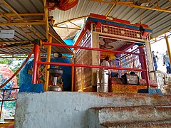 Jagadamba temple at the top of the Golconda fortifications