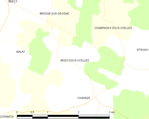 Poziția localității Bissy-sous-Uxelles