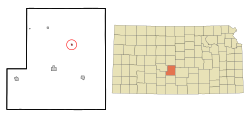 Location within Stafford County and Kansas