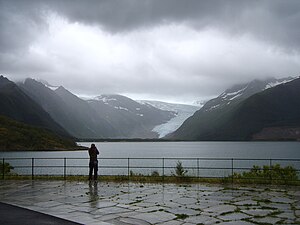 L'Engabreen visto da Halsa (Meløy).