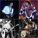 Queen – zleva shora Brian May, Freddie Mercury, John Deacon, Roger Taylor