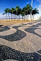 Padrão mar largo, na praia de Copacabana, Rio de Janeiro