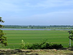 Panoramic view of Hachirōgata and Ōgata, from Oga