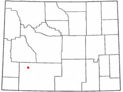 Location of Farson, Wyoming