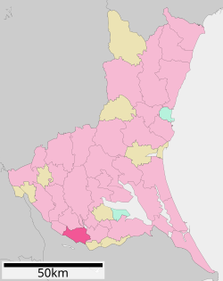 Location of Toride in Ibaraki Prefecture