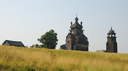 Vue des églises de Tourtchassovo, près de Possad.