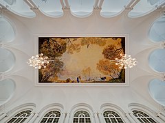 Le plafond du foyer. Photo avril 2017.