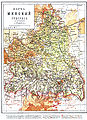 Mapa Minské gubernie z roku 1890