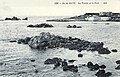 Vue sur le Fort du Chenal et son mur de soutènement, sur la pointe sud-ouest de l'île, vers 1900.