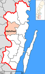 Lage der Gemeinde Hultsfred