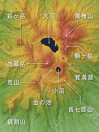 山頂部地形図