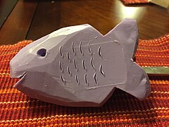 Soap carving of a fish