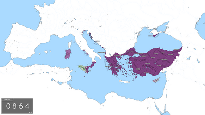 Imperiul Roman de Rasarit dupa crestinarea Bulgariei in 864.