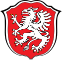 Gemeinde Kraftisried In Rot ein schreitender, goldbewehrter silberner Greif.