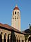 View of Hoover Tower from Main Quad.