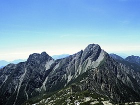 Vue du Yu Shan depuis le nord.