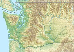 Location of Soap Lake in Washington, USA.