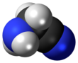 Spacefill model of aminoacetonitrile