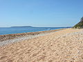 View of the Isle of Portland from Ringstead Bay