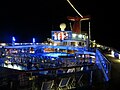 Lido deck, at night